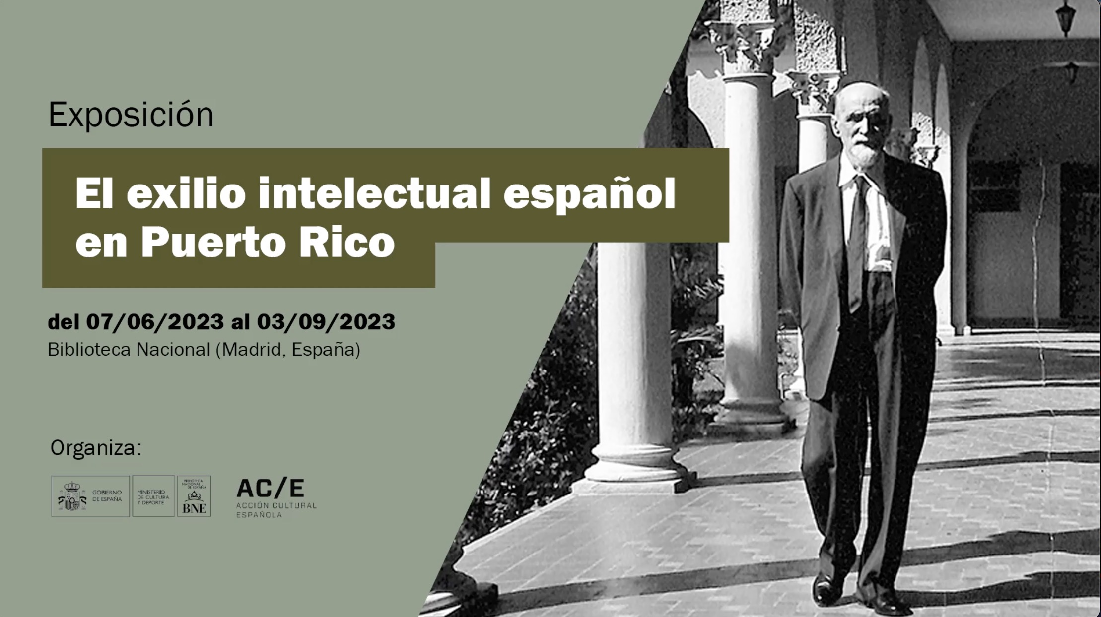 &#39;The Spanish intellectual exile in Puerto Rico&#39;. The exhibition