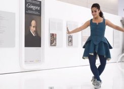 Actuación de Cecilia Jiménez, bailarina, exposición 