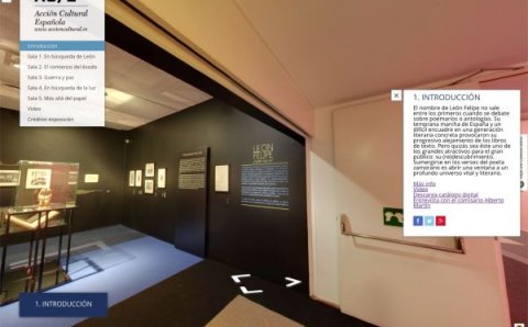 Tour 360 of the exhibition &#39;León Felipe. Who am I?&#39;