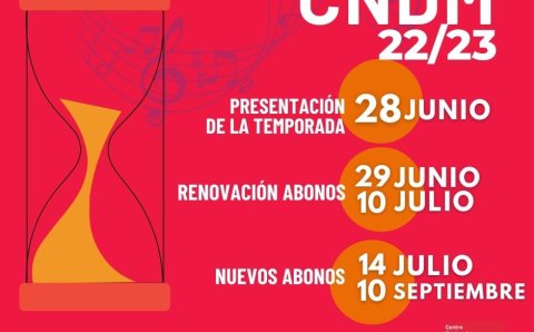 ¡Descubre la temporada 22/23 del Centro Nacional de Difusión Musical!
