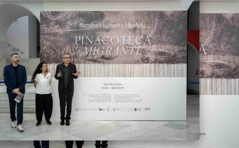 El Ministerio de Cultura inaugura ‘Pinacoteca Migrante’, de Sandra Gamarra, en la Biblioteca Nacional